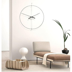 EPIC Home Decor Wall Clock Large 100 cm Diameter – Modern Designer Wall Clock without Ticking Noises – Minimalist Wall Clock Modern – XXL Wall Clock – Wall Clock Silent