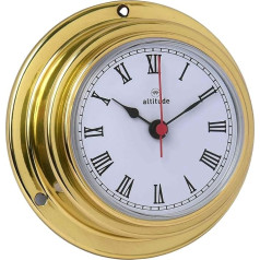 Delite Altitude 842c Ship Clock Brass W x H: 95 mm x 40 mm