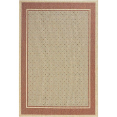 Hanse Home Classy Living Room Rug Flat Weave Robust Modern Design Bedroom Rug for Dining Room, Living Room, Children's Room, Hallway, Bedroom, Kitchen - Red Brown, 120 x 170 cm