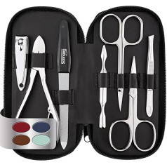 Marqus Manicure Set, 7 Pieces with Nail Clippers, from Solingen, Made in Germany, for Hand and Foot Care