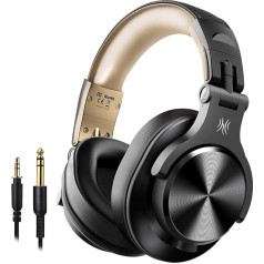 Oneodio Bluetooth Over-ear Headphones, Closed Studio Headphones with Share Port, Wired and Wireless Professional DJ Headphones for Electric Drum, Piano, Guitar, AMP Recording and Monitoring
