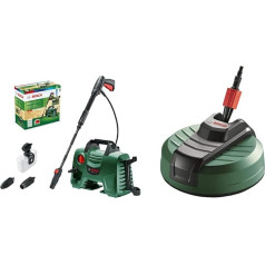 Bosch Home and Garden EasyAquatak 120 Pressure Washer (1500 W, Pressure: 120 bar, in Box) & Bosch Terrace Cleaner Attachment Aquasurf 280 (Accessories for Bosch Pressure Washers, in Box)