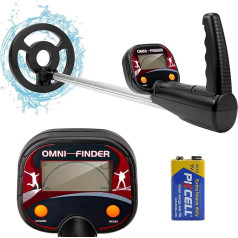 bestyks Metal Detector for Children with 6 Inch IP68 Waterproof Search Coil LCD Display, Lightweight and High Precision Detector, 43-81 cm Adjustable Children's Metal Detector Set, Suitable for