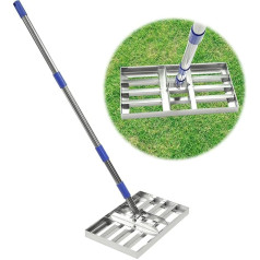 Lawn Levelling Rake Silver 5ft