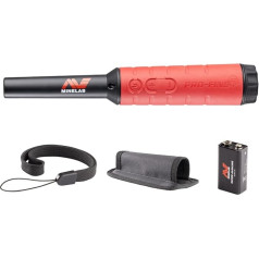 Minelab - Waterproof Pinpointer Metal Detector for Experts with Sound ID and Adjustable Sensitivity (Built-in Torch, Holster and Lanyard Included) (PRO-FIND 40)