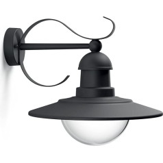 Philips myGarden Outdoor Wall Light - E27, Black, 35 x 30 x 29 cm