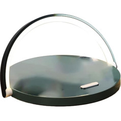 Lmzzdld Round Touch Kleine Schreibtischlampe, Multifunktionales Kabelloses LadegeräT, Handyhalter, GrüN