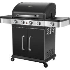 Fuego Burlington AY 576 Burlington 4+1 Burner Gas Grill Trolley Barbecue