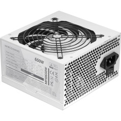 MARSGAMING MPIII650, PC ATX 650W Power Supply, Silent AI-RPM Technology, 85% Efficiency, White