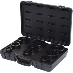 KS Tools 450.5020 Socket set for KM groove nuts, studs internal, 9 pcs