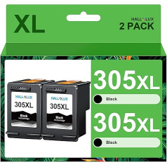 HALLOLUX 305XL Black Ink Cartridge Compatible with HP 305 Cartridges Black for HP Deskjet 2700 Cartridge 2710 2720e 2724 Plus 4120 4120e 4110 Envy 6000 6020e 6032 6030 6400 Pro 6420 6420 60 6400 420e