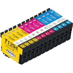 Paeolos T1295 Multipack Ink Cartridge Replacement for Epson T1295 T1292 T1293 T1294 for Epson Workforce WF-3520 WF-3540 WF-7525 WF-7515 Stylus SX235W SX425W SX445W SX535WD Stylus Office BX630FW