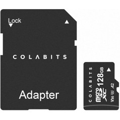 128GB V30 U3 A2 High Performance Micro SD Memory Card with Adapter COLABITS