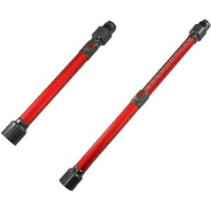 Trade-Shop Telescopic Tube / Suction Tube Replacement for Dyson V7 V8 V10 V11 V15 Vacuum Cleaner Battery Vacuum Cleaner Handheld Vacuum Cleaner Replaces 967477-03 / Red, 45-70 cm Long