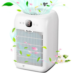 Aircillin Air Purifier Allergy Sufferers with Aromatherapy, HEPA Air Filter Against Mould, Dust, Pollen, Pet Hair, Double-Sided Air Intake to 99.97% Distance up to 0.1 Microns, 25 dB, Timer