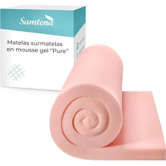 Samtena Gel Mattress Topper Pure, Mattress Topper, 140 x 200 x 5 cm
