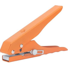 Single Hole Punch, 10mm Hole Punch, Adjustable Hand Hole Punch Tool, Paper Hole Punch with Scale for Cardboard, Paper, PVC, Crafts, Home Office, Effort-Saving