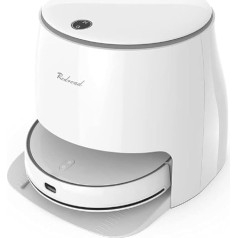 Redroad G10 Robot Vacuum Cleaner with Mop Function, Robot Vacuum Cleaner with Self-Cleaning Dock, Automatic Lifting Mop, Cleaning with Electrolyzed Water, 4.5 L Water Tank and 4 L Waste Water Tank,