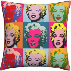 The Beach Stop Colorful Pop Art Marilyn Monroe Cushion Cover Gift Home Decor 45x45cm Pop Art Marilyn