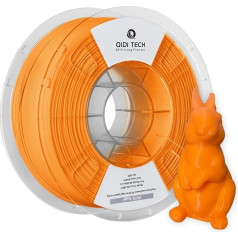 QIDI TECH PETG-Tough 3D Printer Filament, Toughness PETG Filament 1.75 mm, 3D Printing Filament 1 kg Spool (2.2 lbs), Suitable for High Speed Printing, Fits Most FDM 3D Printers, Orange