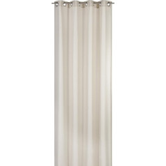 Lino Curtain Single Panel Colour: Beige