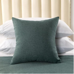 AMBERIS 2 cushion covers (without cushion filling) blue-green, durable decorative 2 cushion covers (without cushion filling) for home and hotel