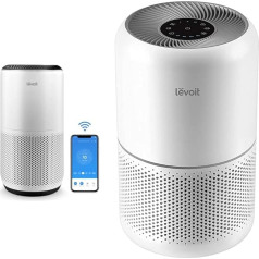 LEVOIT Air Purifier for Allergy Sufferers, H13 HEPA Air Filter Against 99.97% of Mould Dust Allergens, Core 400S CADR 400 m³/h up to 83 m² with Laser Sensor, App Control & Core 300 CADR 187 m³/h up to