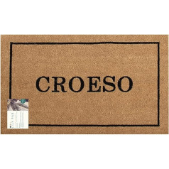 LPDoormats - Extra Large Welsh Doormat Croeso - Eco-Friendly Coir Doormat with Biodegradable Latex Backing - Country Doormat 90 x 60 cm - Indoor Door Mat - Outdoor