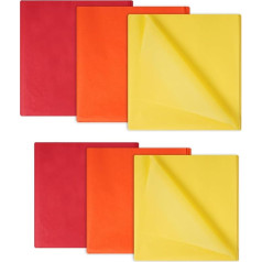 Large Acid Free Tissue Paper Bulk 60 Sheets Gift Wrapping Paper Bulk for Valentine's Day DIY Birthday Wedding Festival Decorations Red Orange Yellow 50x75cm