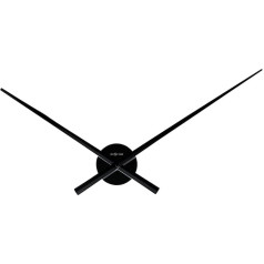 NeXtime 3118ZW große Wanduhr HANDS, nur Zeiger, aus Aluminium, Schwarz, ø 70 cm, 1 Stück