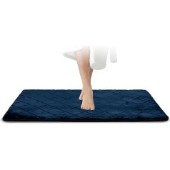 JAWAonline Bath Mat (Blue, 70 x 120 cm)
