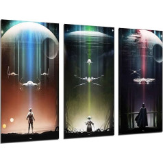 Wall Picture Star Wars Darth Vader 97 x 62 cm Wooden Print XXL Format Art Print Ref 26249