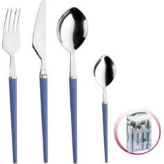 Pinti 24 Piece Cutlery Set, Blue, Water