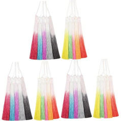 NUOBESTY 45 STK Telefonkette Quaste Rucksack Schmuck Handy-Zubehör Makramee hängende Verzierung Festival-Dekor Schüttgut Ornament Quaste Anhänger schmücken
