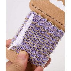 Jilibaba Embroidered Applique Tape for Curtains Dresses Embellishment Craft Accessories 1.5cm x 2m