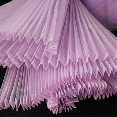 Accordion Pleated Stiff Mesh Fabric Running Metre Design DIY Handmade Designer Material Stage Background Fabrics