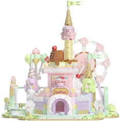 Oichy Dessertparadies Music Box Building Blocks Sets Movable Music Box Building Toy Educational Playground Clamping Blocks for Boys and Girls (921 Pieces)