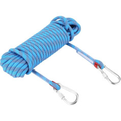 12mm Durchmesser Kletterseil Heavy Duty Seil Abseilseil Feuerschnur Survival Seile mit 2 Karabinern(20M)