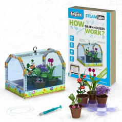 Engino - Steam Laboratory Toys - How Greenhouses Work? | Educational Science Kits for Kids | Lead Experiment & Activity Set