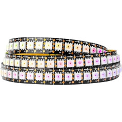 BTF-LIGHTING SK9822 (ähnlich APA102C) Individuell adressierbar 3.2ft 1m 144 Pixel/LEDs/m 144 LEDs IP30 Nicht-wasserdichtes Schwarzes PCB DATA und CLOCK separat DC5V Full Color