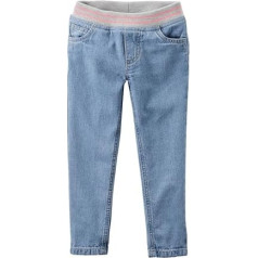 Carters Baby Girls Pull-On Ribbed Waistband Jeans Bonita Blue 9M