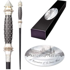 The Noble Collection - Narcissa Malfoy Character Wand - 14in (35cm) Wizarding World Wand with Name Tag - Harry Potter Film Set Movie Props Wands