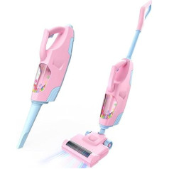 Toy Choi's Children's Vacuum Cleaner - Electric Toy Vacuum Cleaner with Flat Nozzle, Sound and Ball Pop Action - Vacuum Cleaner Cleaning Kit for Children, Boys and Girls from 3 Years (Pink)