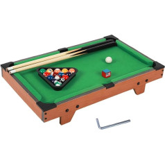 Perfeclan Pool Table Set for Kids, Mini Table Pool Table, Game Room, Gift, Home Use, Desktop Snooker Table with Chalk for Girls and Kids