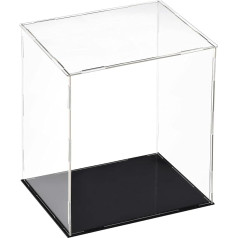 TOP-VIGOR Acrylic Display Case 25 x 20 x 30 cm Dustproof Protective Countertop Box Display Case Cube Collectibles Display Case for Figurines Toys Home Storage