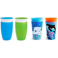 Munchkin Miracle 360° Baby and Toddler Drinking Cups Set of 2 & Miracle 360° Drinking Cups for Babies and Toddlers
