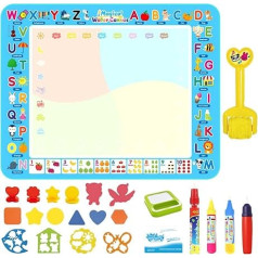 Water Drawing Painting Pad, Drawing Doodle Board, Water Painting Board, Doodling Mat, Colouring Mat, Educational Toys For Kids, Creative Drawing Mat, Kids Art Mat, Painting