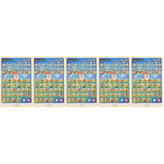 ifundom 5St Arabisch-Lernmaschine Kinder lernspiel Tablet für Kinder Tablets for Elektronisches Lernspielzeug Tablets kognitives Kinderspielzeug Kinderzubehör PVC Yellow