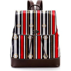 Personalised School Bags with Belt Chain, Book Bags for Teenagers, Multicoloured, 27 x 12.3 x 32 cm, Backpack Backpacks, multicoloured