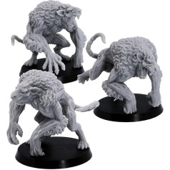 Forged Terrain Ratmen Brutes Figuren für 32 mm große Tabletop Wargaming, Rollenspiele, Dire Rat Oger Fantasy Figuren